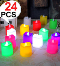 Tealight candles in different colors