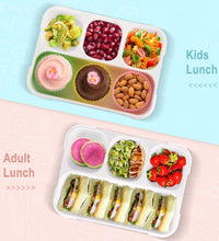 Four-section lunch box with clips