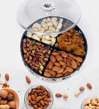 Elegant Silver Gift Box for Nuts and Dried Fruits