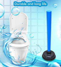 Toilet plunger with suction cup, functional design