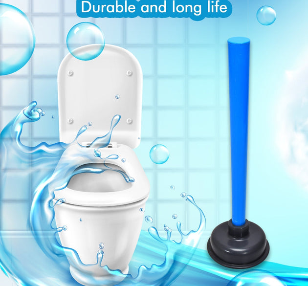 Toilet plunger with handle, effective suction device