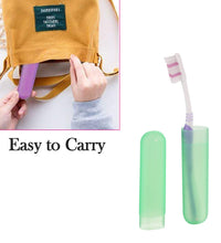 6-piece plastic toothbrush cases for travel and hygiene