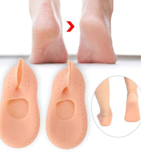 Anti-crack silicone gel socks for foot protection