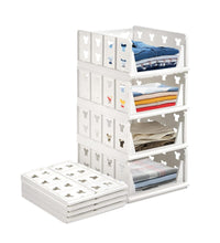 4-layer stackable storage cart, foldable for various needs