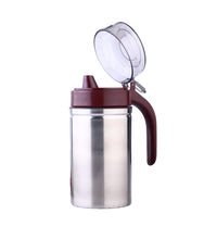 500ml oil dispenser container with stainless steel design