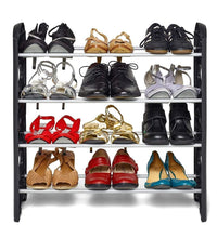 4-shelf shoe rack, versatile storage for organizing footwear