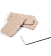 Felt floor protectors in square shape for home and furniture.