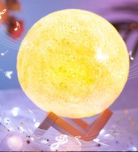 3D moon lamp with touch control for adjustable brightness