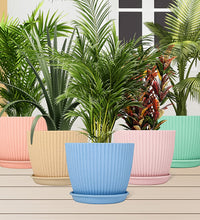 Round Flower Pot with Bottom Tray