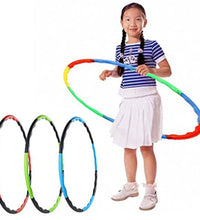 Hula hoop designed for fitness with multiple segments