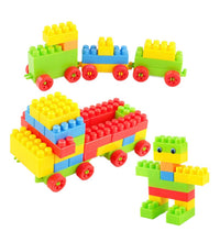 Educational block game set for kids with colorful bricks