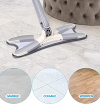 Adjustable 360° mop for multi-surface cleaning at home