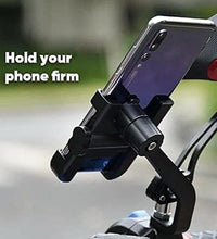 Bike phone mount with metal stand