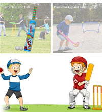 Cricket bat ball hockey stic combo for kids