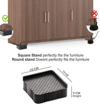 Multipurpose base stands for refrigerator, sofa, and cupboard.