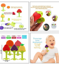 Baby teether in fruit shape