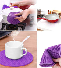 Heat-proof silicone mat for countertop protection