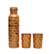 Luxury Cut Copper Water Bottle