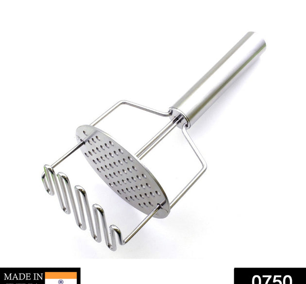 Stainless steel hand masher for dal, vegetables, and baby food