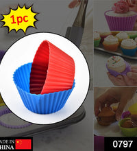 Cupcake mould in silicone, easy release.