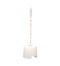 Potted toilet brush holder with brush