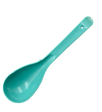 Ergonomic plastic serving spoon.