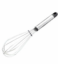 Wire whisk designed for mixing, with a comfortable handle.