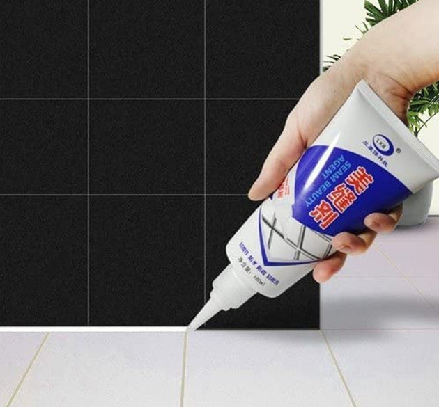 Waterproof Tile Gap / Crack / Grout Filler Water-Resistant Silicone Sealant for DIY Home Sink Gaps / Tiles Gaps / Grouts Repair Filler Tube For Home, Office, Bathroom, Toilets(180 Ml)