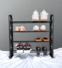 4-shelf shoe rack, space-efficient storage for organizing footwear