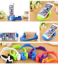 4-piece hand-shaped mobile stand, perfect for desks and counters.