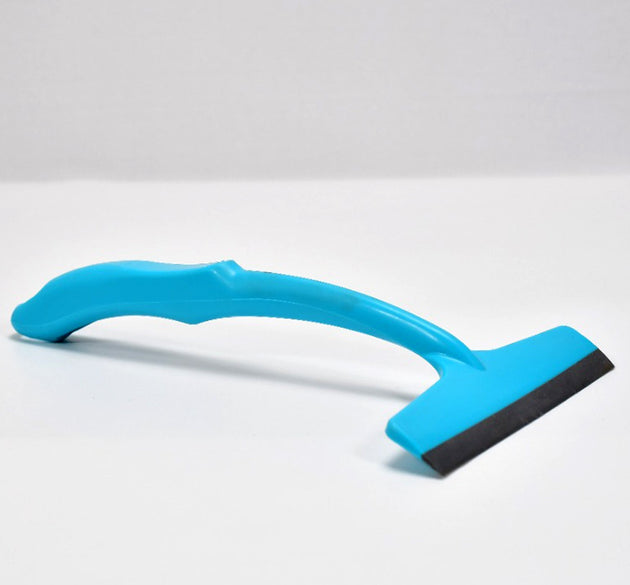 Long handle glass wiper for easy floor cleaning