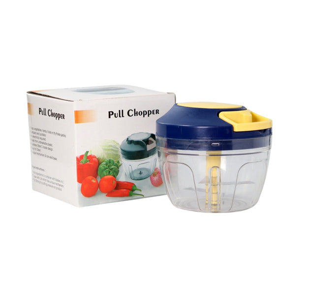 Chopper with blades and 650ml container for chopping fruits and veggies