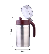 Compact stainless steel oil dispenser, 500ml