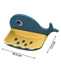 Fish-shaped soap bar rack, waterproof and wall-mounted