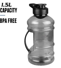 1.5L sports water bottle with strainer and mixer