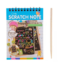 Scratch art sheets with rainbow colors, 10 pages