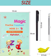 Magic copybooks for kids, ideal for practicing writing skills