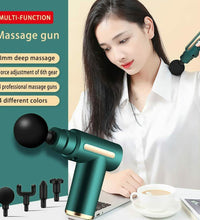 Body massage machine with percussion therapy for muscle pain relief.