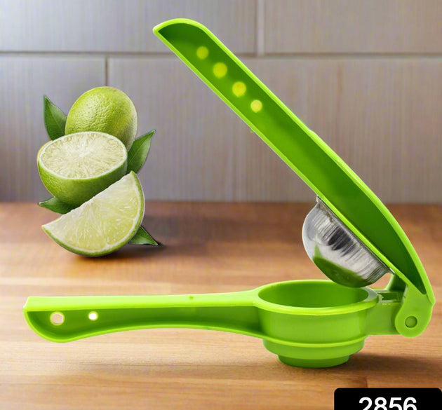 Plastic lemon squeezer with built-in opener