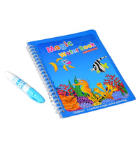 Water-based coloring book with magic pen