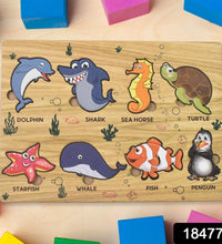 TOP BRIGHT Wooden Ocean Animal Puzzle