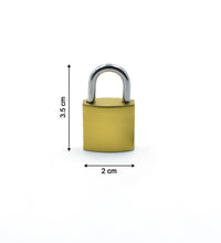 Detailed view of imitation copper lock