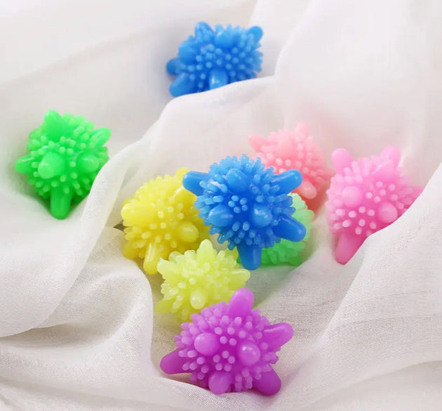 Soft Star Washing Machine, Laundry Dryer Balls Laundry Ball for Household Cleaning Washing Machine Clothes Softener (10 Pcs / Multi Color)