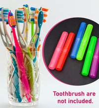 Anti-bacterial toothbrush covers, 6-piece plastic case set