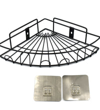 Durable shower caddy corner for holding bathroom supplies and personal care products.