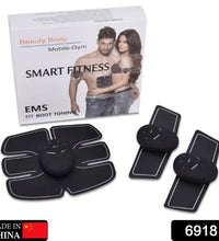 Abdominal muscle stimulator with remote