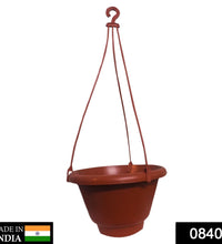 Decorative hanging flower pot with rope