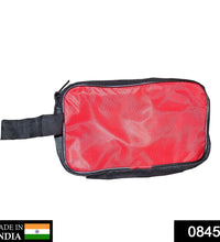 Shaving kit bag in red