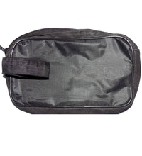 Black travel pouch for grooming