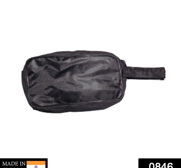 Black travel hand pouch